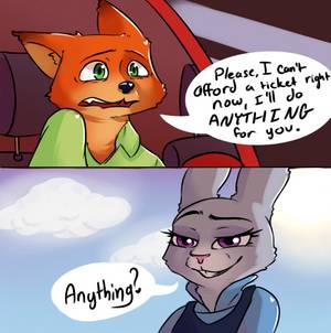 Judy Hopps Porn Comic Humanoid - e621 anthro canine car clothed clothing comic dialogue disney duo  english_text female fluttercups fox green_eyes judy_hopps