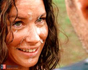 Evangeline Lilly Porn - Evangeline Lilly Facial Cumshot