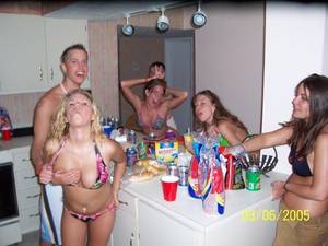 drunk boobs party - Drunk and easy young party girls get their tits and pussies out to have  sexual fun