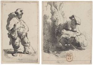 Calvin And Hobbes Pissing Porn - Left: Rembrandt, â€œPissing Man,â€ 1631. Right: â€œPissing Woman,â€ 1631.