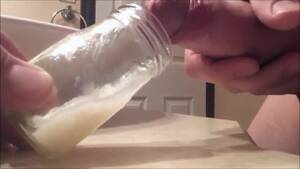 massive cumshots in a container - Fantastic Huge Cumloads Saved up in a Bottle Solo Compilation