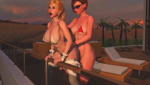3d xxx cartoons shemale - Redhead Shemale fucks Blonde Tranny - Anal Sex, 3D Futanari Cartoon Porno  On the Sunset - XVIDEOS.COM