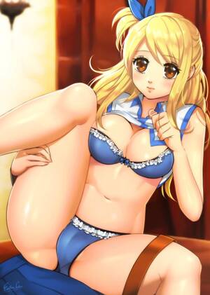 Lucy In Anime Porn Panties - Rule 34 - bra esther-shen fairy tail female lucy heartfilia panties solo |  3211913