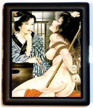 japanese geisha nude bdsm - Japanese Geisha Cigarette Case BDSM Bondage Fetish Art Sexy Risque Erotica  Japan Asian Manga ID Business Card Credit Card Holder Wallet