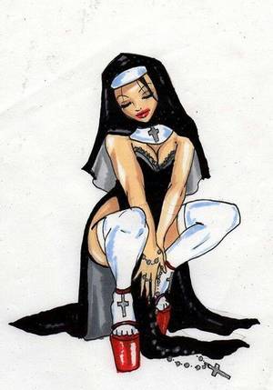 evil nun cartoon porn - Sexy Nun â€¢Night-seraph