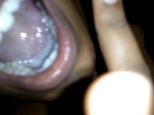 indian cum swallow - Indian Teen cum in mouth and nose while slow deepthroat and she swallow it