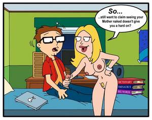 Cartoon Porn American Dad Francine Steve - The sight of naked Francine Smith gives a rock firm on even for Steve! â€“ American  Dad Porn