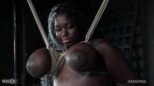 fat ugly bondage - Poor giant breasted fat black hottie Zoey Sterling is made for rough BDSM