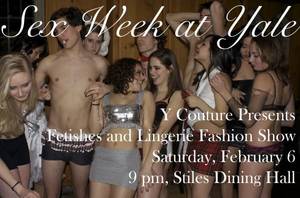 college sex party captions - A promotional photo for a party at Yale's Sex ...