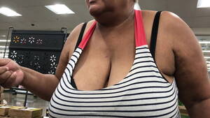 Ebony Tits Granny - Ebony granny with enormous tits | xHamster