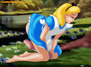 cartoon alice nude - Disney porn