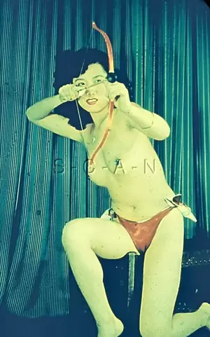 japanese pin up nude - Org Nude 1940s-50s 35mm Slide / Negative- Japanese Woman- Panties- Bow &  Arrow | eBay