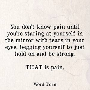 deep pain - Deep thoughts Â· PAIN quote | Word Porn More