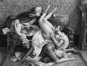 hardcore cartoon vintage - Wild and hardcore sex is shown in superior vintage erotic cartoons. There  is something very piquant in these lewd scenes in the style of the old  masters.