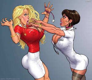 cartoon babe porn - Cartoon babes with big tits - catfights - Sex Comics @ Hard Cartoon Porn