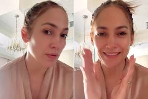 free jennifer lopez sex tape - Jennifer Lopez Shows Off Her Natural Beauty in Makeup-Free Video