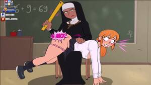 naked apron spank cartoons - Confession Booth! Animated Big Booty Nun Spanks School Girl Front of Class  - Pornhub.com